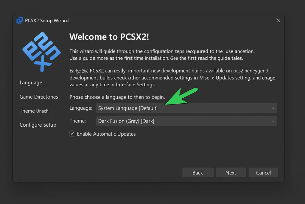 Configuration of PCSX2