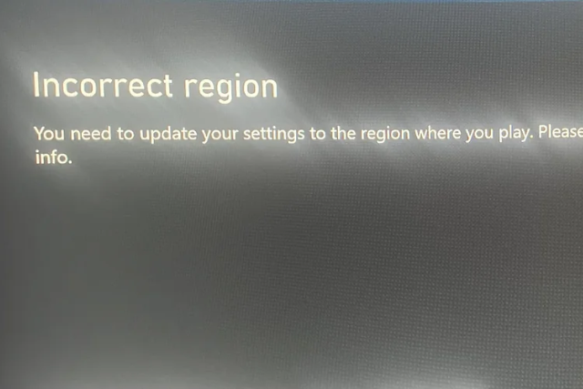 Incorrect Region Detected Incorrect Region Detected