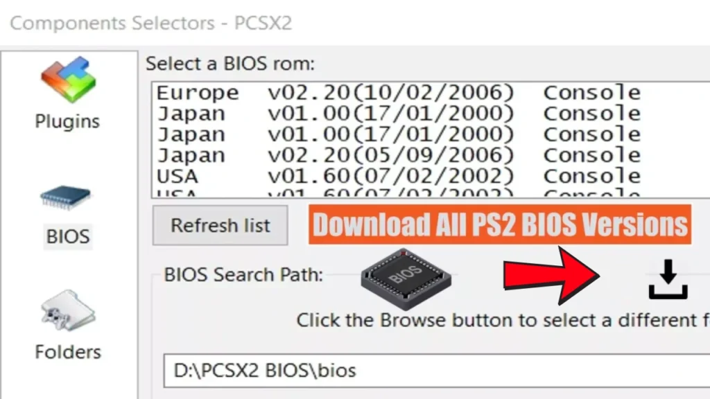 Types of PS2 BIOS Files