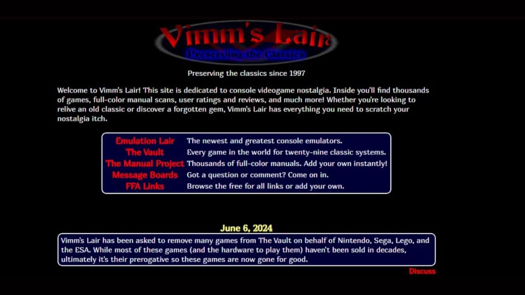 Vimm’s Lair
